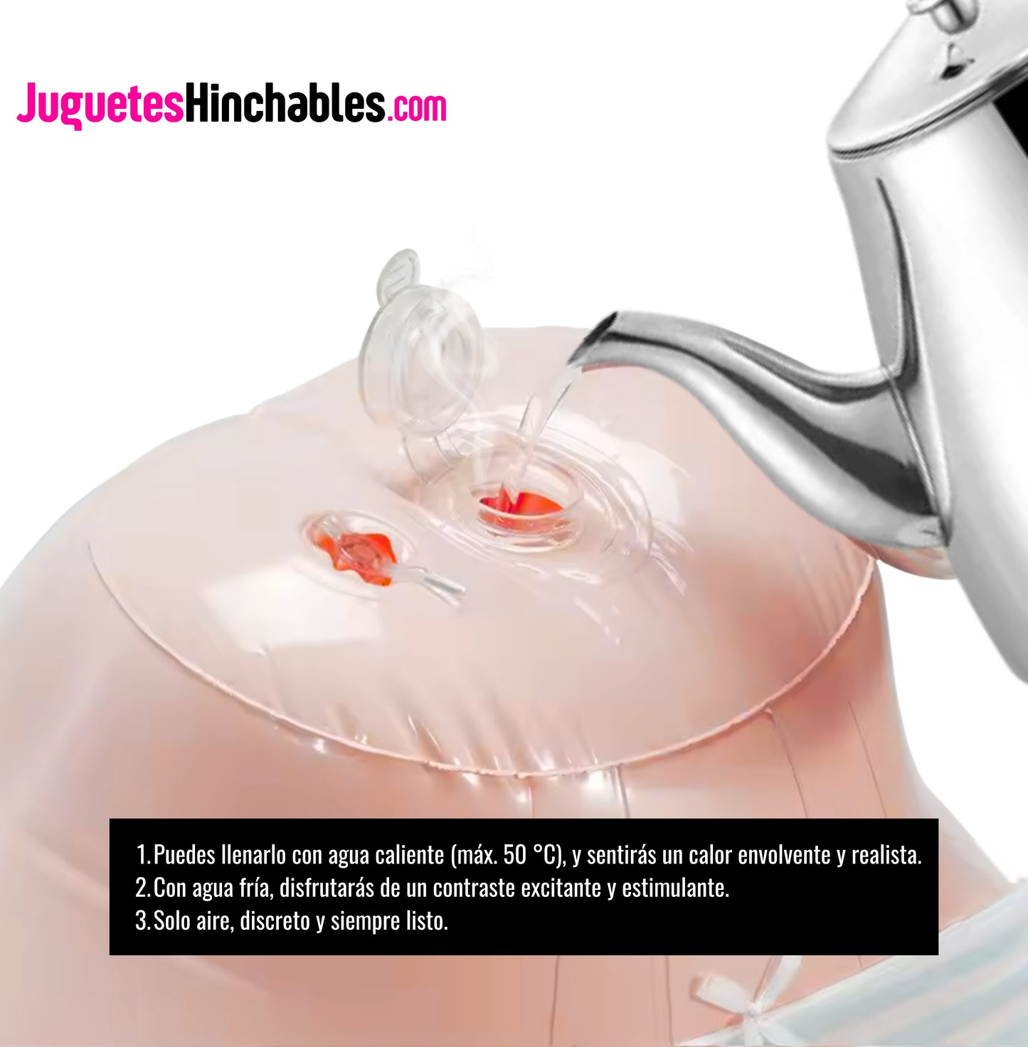 🔥 Culo Hinchable Realista Térmico Efecto Calidez Sensación Real