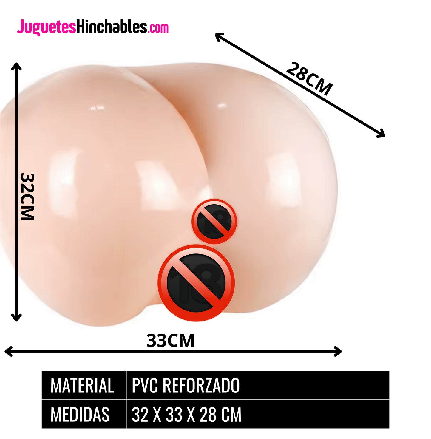 🔥 Culo Hinchable Realista Térmico Efecto Calidez Sensación Real