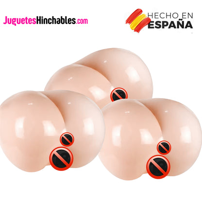 🔥 Pack de 3 – Culo Hinchable Realista Térmico Efecto Calidez (Descuento Especial)